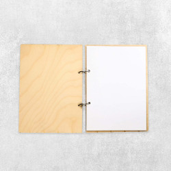 Друк на дерев'яному блокноті