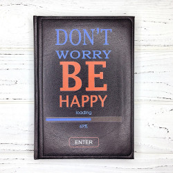 Блокнот А5 кожзам Be Happy Блокнот А5 кожзам Be Happy