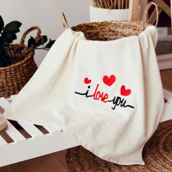 Рушник з вишивкою I love you Рушник з вишивкою I love you