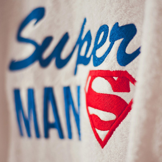 Халат чоловічий з вишивкою Super Man