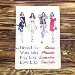  Блокнот дерев'яний Sex Sity