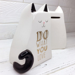 Скарбничка керамічна Cat (black)  Скарбничка керамічна Cat (black)