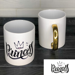 Чашка із золотою ручкою Princess Чашка із золотою ручкою Princess