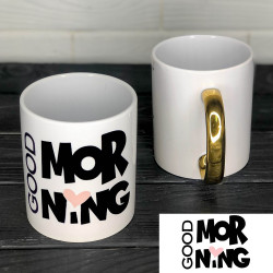 Чашка із золотою ручкою Good Morning Чашка із золотою ручкою Good Morning