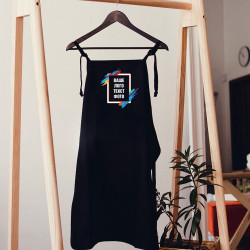 Друк 15х20 на фартусі чорному