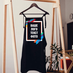 Друк 40х50 на фартусі чорному