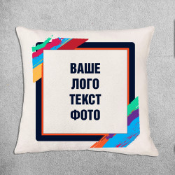 Друк 30х30 на подушці хутро