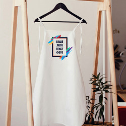 Друк 20х30 на фартусі білому