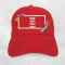 Вишивка на кепці червоної
