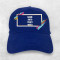 Вишивка на кепці синьої