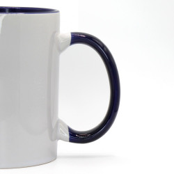 Друк на чашці з синьою ручкою