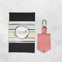 Друк на брелоку серце шкіряному рожева книжка