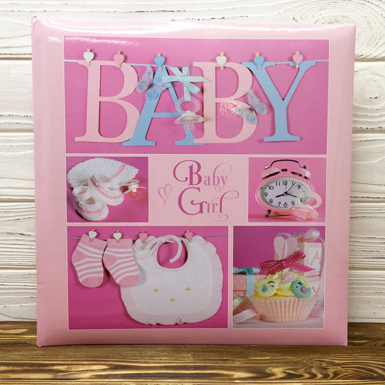 Альбом 290 х 320 EVG 20 sheet Baby collage pink w / box