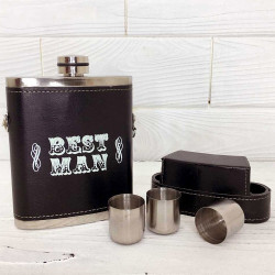 Фляга шкір-зам Best Man арт-05 Фляга шкір-зам Best Man арт-05