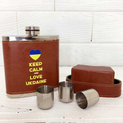 Фляга шкір-зам Keep Calm Фляга шкір-зам Keep Calm